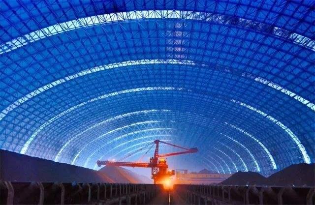 芜湖亿优钢构工程师为您解析原料场封闭技术的特点和类型